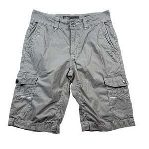 BKE McGraw Cargo Shorts Mens 30 Gray Contrast Stitch Standard Fit Utility